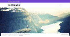 Desktop Screenshot of karannnegi.wordpress.com