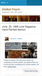 Mobile Screenshot of globalfayre.wordpress.com