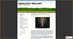 Desktop Screenshot of absolutelybrilliant.wordpress.com