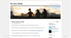 Desktop Screenshot of dolessslowly.wordpress.com