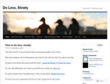 Tablet Screenshot of dolessslowly.wordpress.com