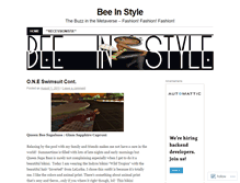 Tablet Screenshot of beeinstyle.wordpress.com