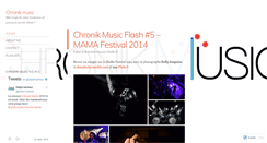 Desktop Screenshot of chronikmusic.wordpress.com