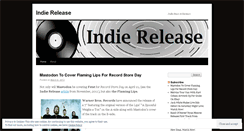 Desktop Screenshot of indierelease.wordpress.com