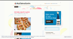 Desktop Screenshot of mutfaknotlarim.wordpress.com