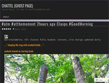 Tablet Screenshot of chattel.wordpress.com