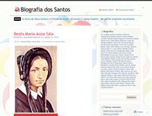 Tablet Screenshot of biografiadossantos2.wordpress.com