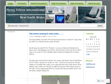 Tablet Screenshot of flying15nsw.wordpress.com