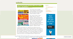 Desktop Screenshot of ecofamille.wordpress.com
