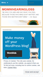 Mobile Screenshot of momwhearingloss.wordpress.com