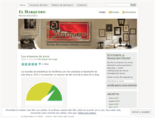 Tablet Screenshot of elmarquero.wordpress.com