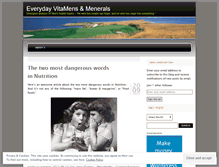 Tablet Screenshot of everydayvitamensandmenerals.wordpress.com