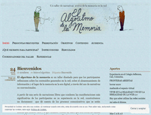 Tablet Screenshot of elalgoritmodelamemoria.wordpress.com