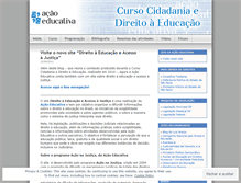 Tablet Screenshot of direitoaeducacao.wordpress.com