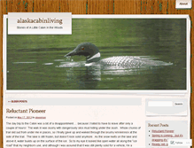 Tablet Screenshot of alaskacabinliving.wordpress.com