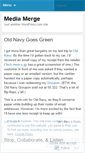 Mobile Screenshot of mediamerge.wordpress.com
