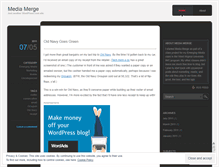 Tablet Screenshot of mediamerge.wordpress.com