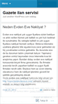 Mobile Screenshot of gazeteilanservisi.wordpress.com