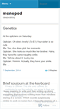 Mobile Screenshot of monopod.wordpress.com