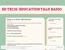 Tablet Screenshot of highereducationtalkradio.wordpress.com