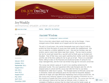 Tablet Screenshot of joy4adl.wordpress.com