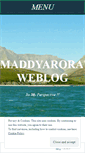 Mobile Screenshot of maddyarora.wordpress.com