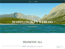 Tablet Screenshot of maddyarora.wordpress.com
