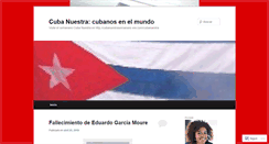 Desktop Screenshot of cubanuestraeu8.wordpress.com