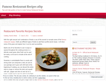 Tablet Screenshot of famousrestaurantrecipesatbp.wordpress.com