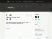 Tablet Screenshot of junipersec.wordpress.com