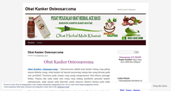 Desktop Screenshot of obatkankerosteosarcomablog.wordpress.com