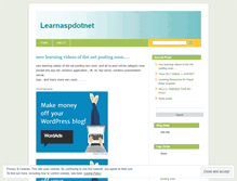 Tablet Screenshot of learnaspdotnet.wordpress.com