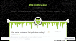 Desktop Screenshot of monstermaschine.wordpress.com