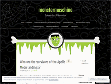 Tablet Screenshot of monstermaschine.wordpress.com