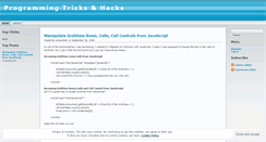 Desktop Screenshot of programminghack.wordpress.com