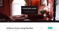 Desktop Screenshot of countingsleep.wordpress.com