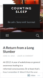 Mobile Screenshot of countingsleep.wordpress.com