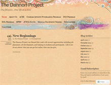 Tablet Screenshot of dannonprojectblog.wordpress.com