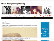 Tablet Screenshot of maeburkephoto.wordpress.com