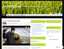 Tablet Screenshot of apatentedlife.wordpress.com