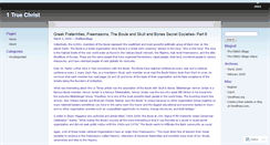 Desktop Screenshot of 1truechrist.wordpress.com