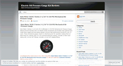 Desktop Screenshot of electricoilpressuregauge.wordpress.com