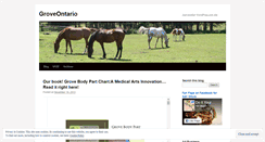 Desktop Screenshot of groveontario.wordpress.com