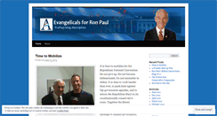 Desktop Screenshot of evangelicalsforronpaul.wordpress.com