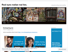 Tablet Screenshot of irealeyesrealize.wordpress.com