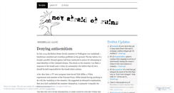 Desktop Screenshot of notafraidofruins.wordpress.com