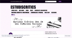 Desktop Screenshot of estudiscritics.wordpress.com