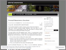 Tablet Screenshot of eternalawareness.wordpress.com