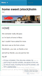 Mobile Screenshot of homesweetstockholm.wordpress.com