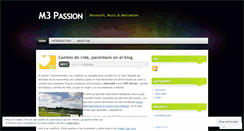 Desktop Screenshot of m3passion.wordpress.com